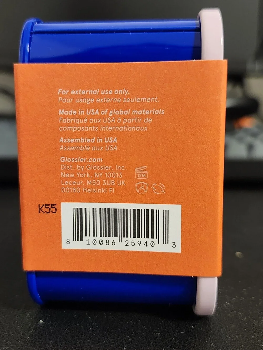 Glossier Ultralip Mini Trio — Orange and Light Pink Tin